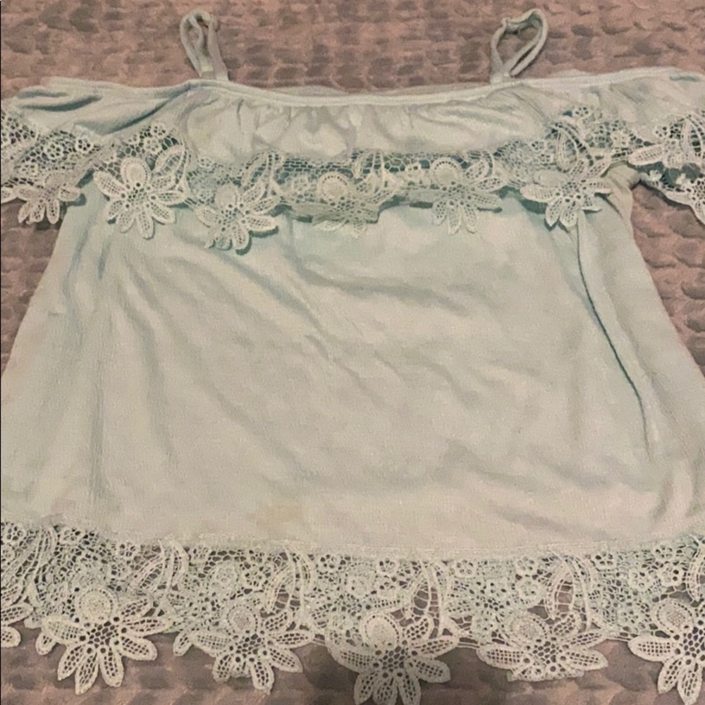 off the shoulder floral top